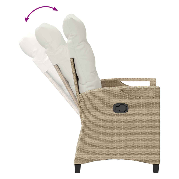 Have Stol 2 pcs Beige og creme 56 x 60 x 112 cm