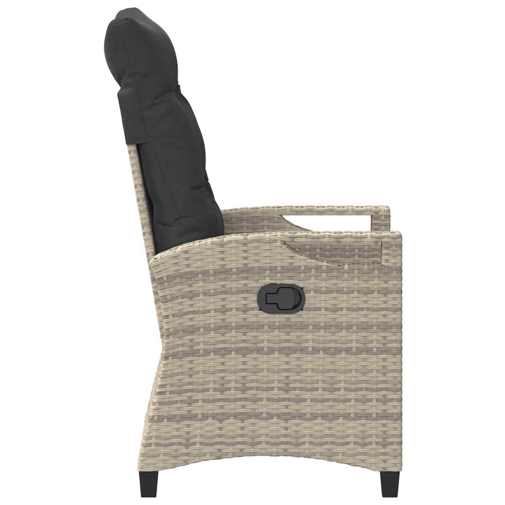 Have Stol 2 stk. Lysegrå og mørkegrå Stål og Polyester