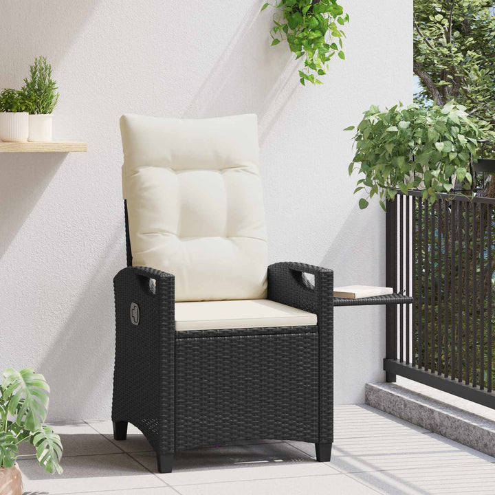 Lænestol til haven Sort og Cream 56 x 60 x 112 cm polyrattan
