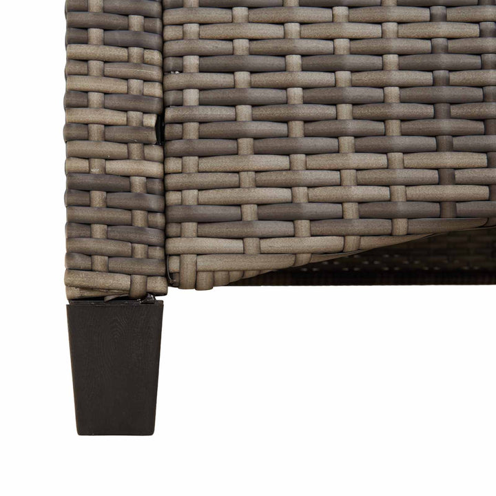 Havebænk Grå og Mørkegrå 105 x 60 x 112 cm Stål og Polyester