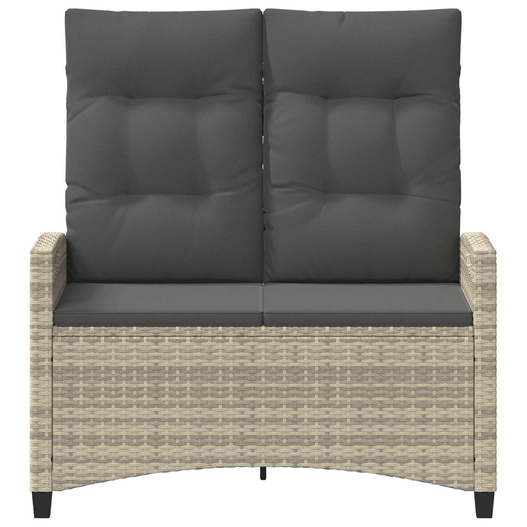 Havebænk med pude 105 x 60 x 112 cm stål