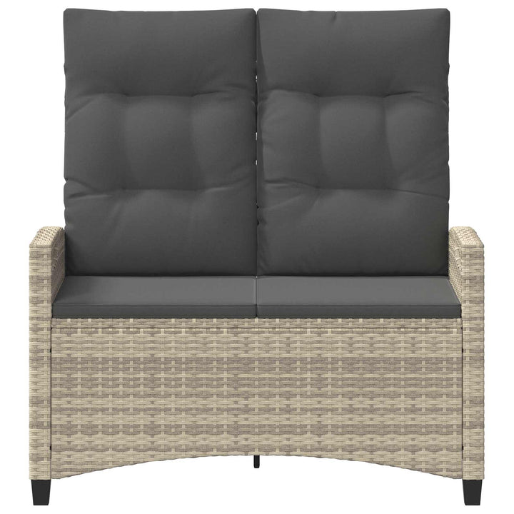 Havebænk med pude 105 x 60 x 112 cm stål