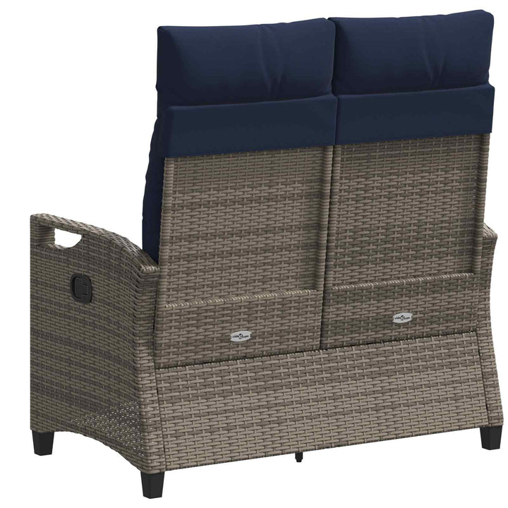 Havebænk med pude 105 x 60 x 112 cm stål
