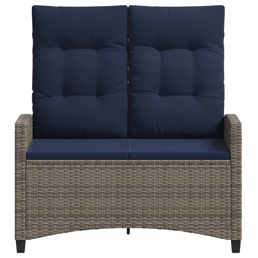 Havebænk med pude 105 x 60 x 112 cm stål