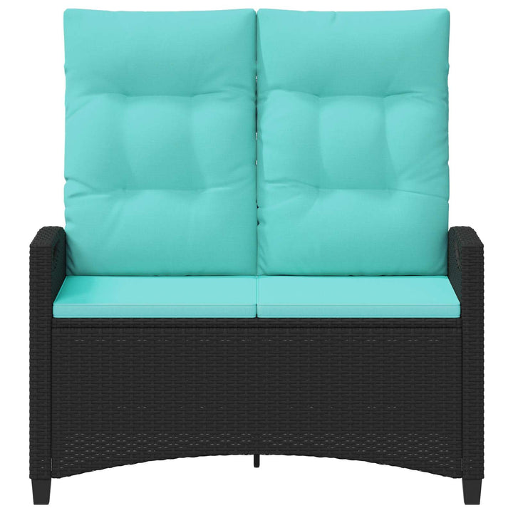 Havebænk med pude 105 x 60 x 112 cm stål