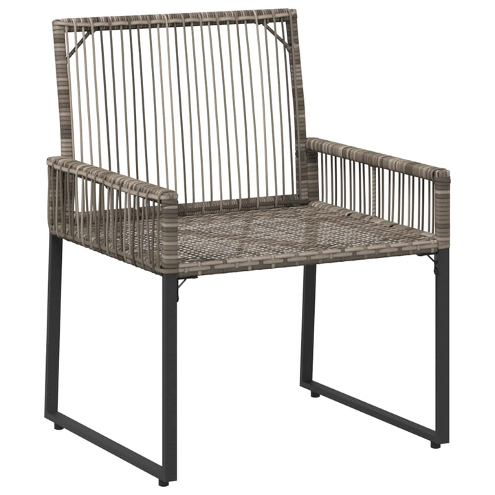 Have møbel sæt 9 stk. Grå og Mørkegrå polyrattan