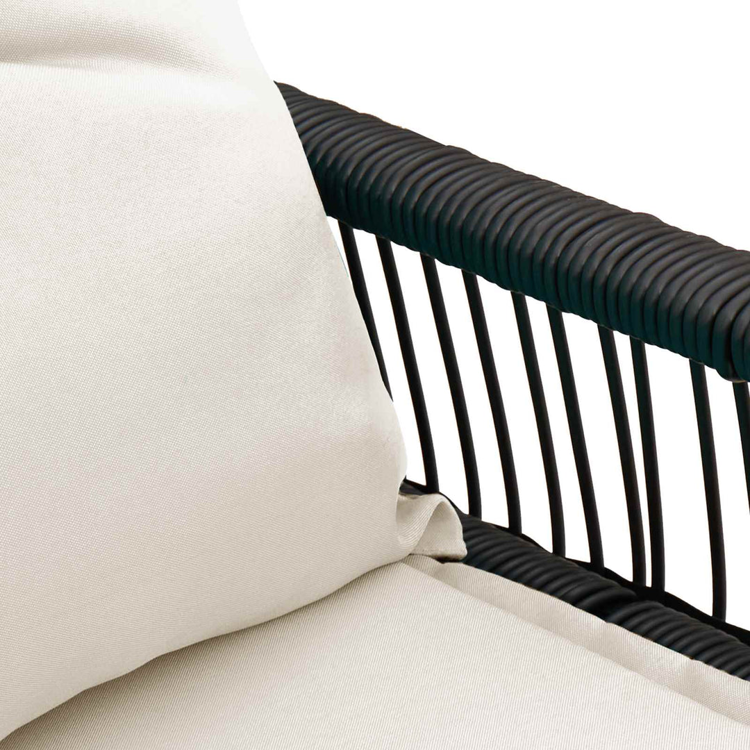 Udendørs bænk 2 -Seater 4 stk. 110 x 59 x 82 cm polyrattan