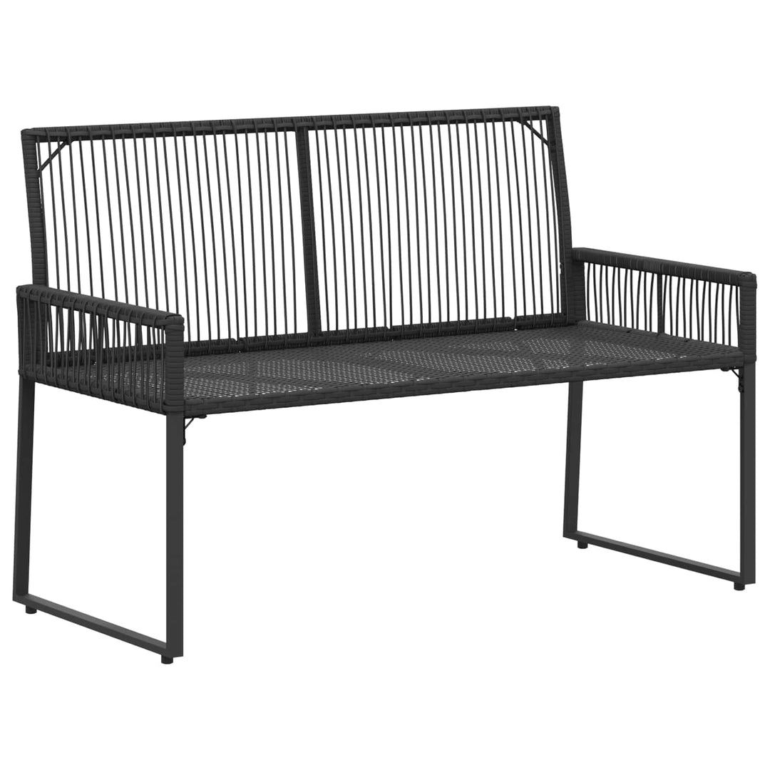 Udendørs bænk 2 -Seater 4 stk. 110 x 59 x 82 cm polyrattan