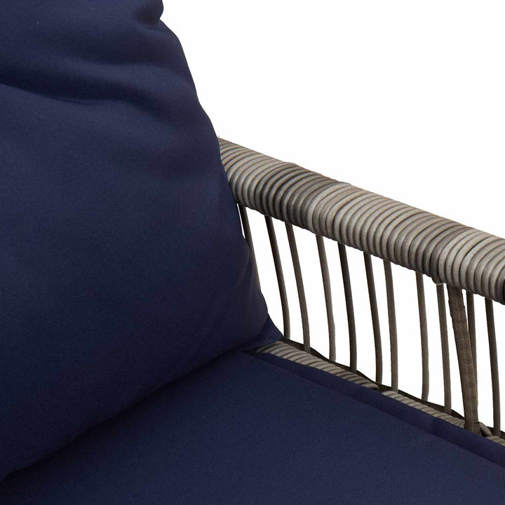Udendørs bænk 2 -Seater 4 stk. 110 x 59 x 82 cm polyrattan