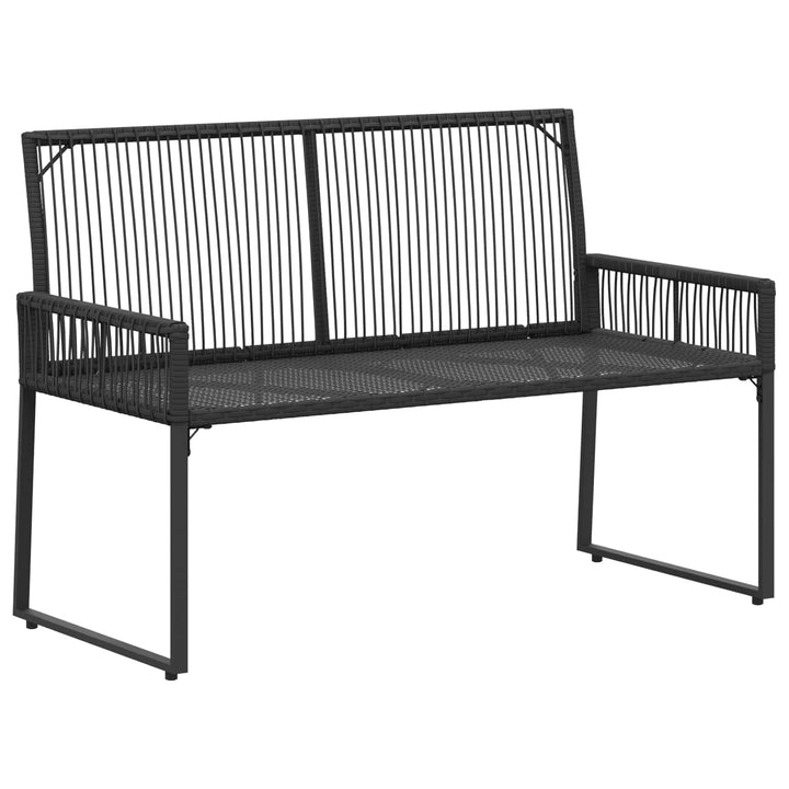 Udendørs bænk 2 -Seater 4 stk. 110 x 59 x 82 cm polyrattan