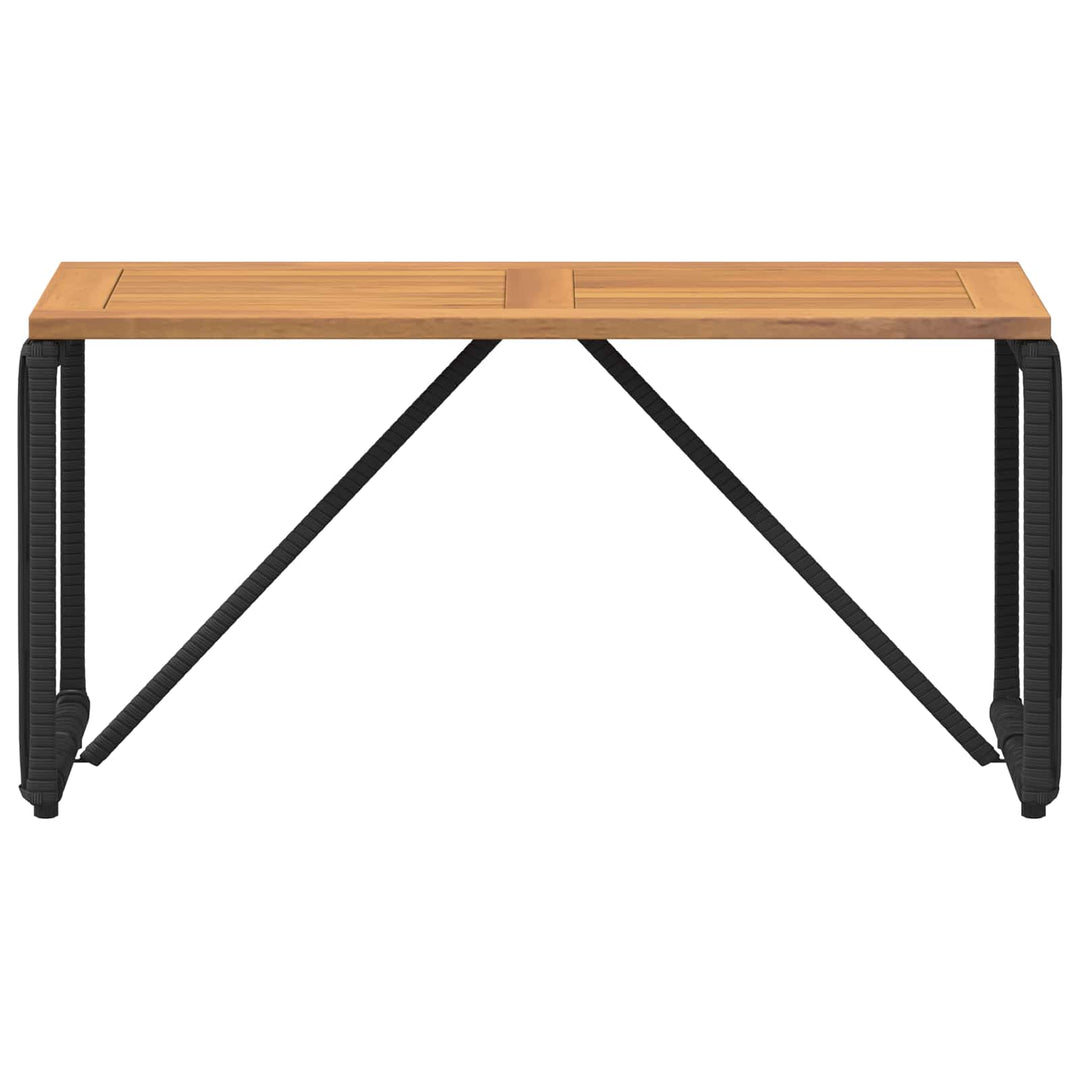Udendørs Bord Sort og Brunt 80 x 40 x 40 cm polyrattan