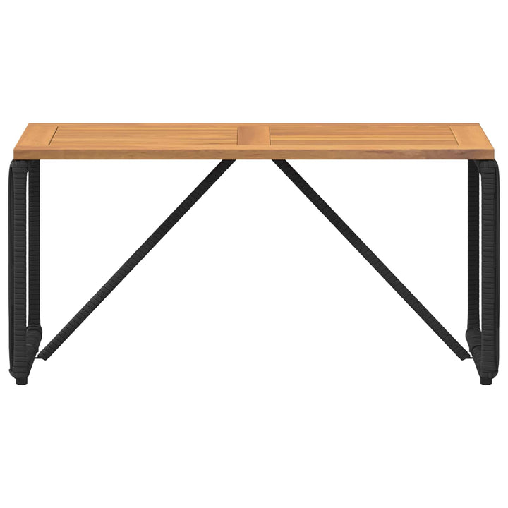 Udendørs Bord Sort og Brunt 80 x 40 x 40 cm polyrattan