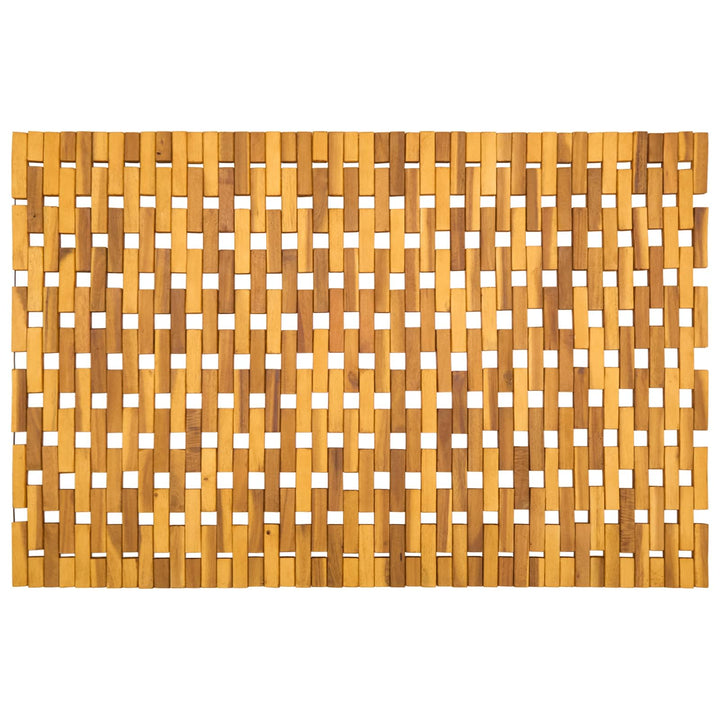 Bademåtter Naturfarvet 65 x 100 cm Massivt Akacietræ