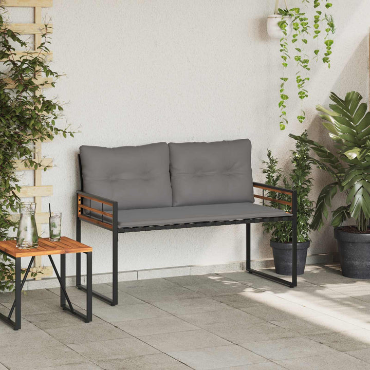 Trælagersbænk 114 x 55 x 77 cm Lysegrå Rektangulær