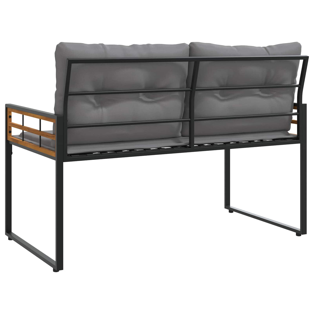 Trælagersbænk 114 x 55 x 77 cm Lysegrå Rektangulær