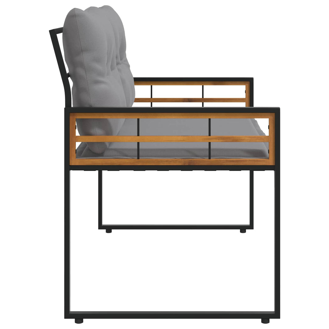 Trælagersbænk 114 x 55 x 77 cm Lysegrå Rektangulær