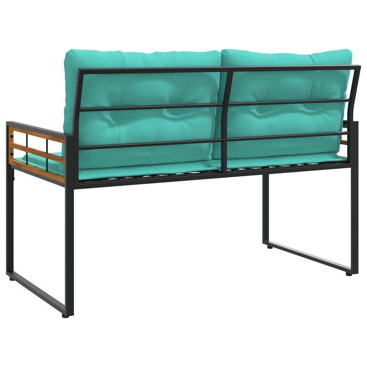 Trælagersbænk 114 x 55 x 77 cm Turkis Rektangulær