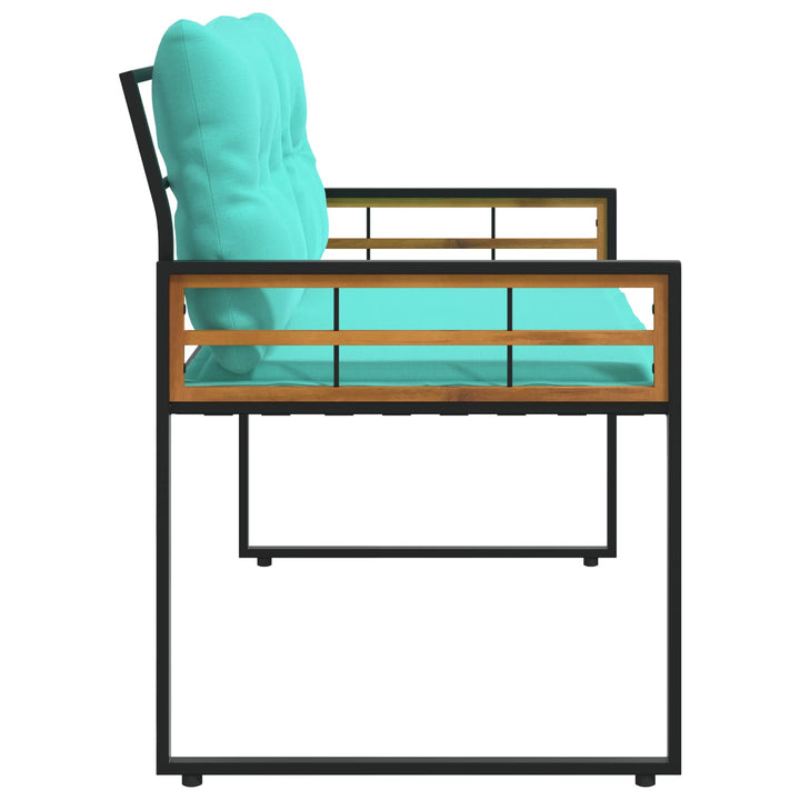 Trælagersbænk 114 x 55 x 77 cm Turkis Rektangulær