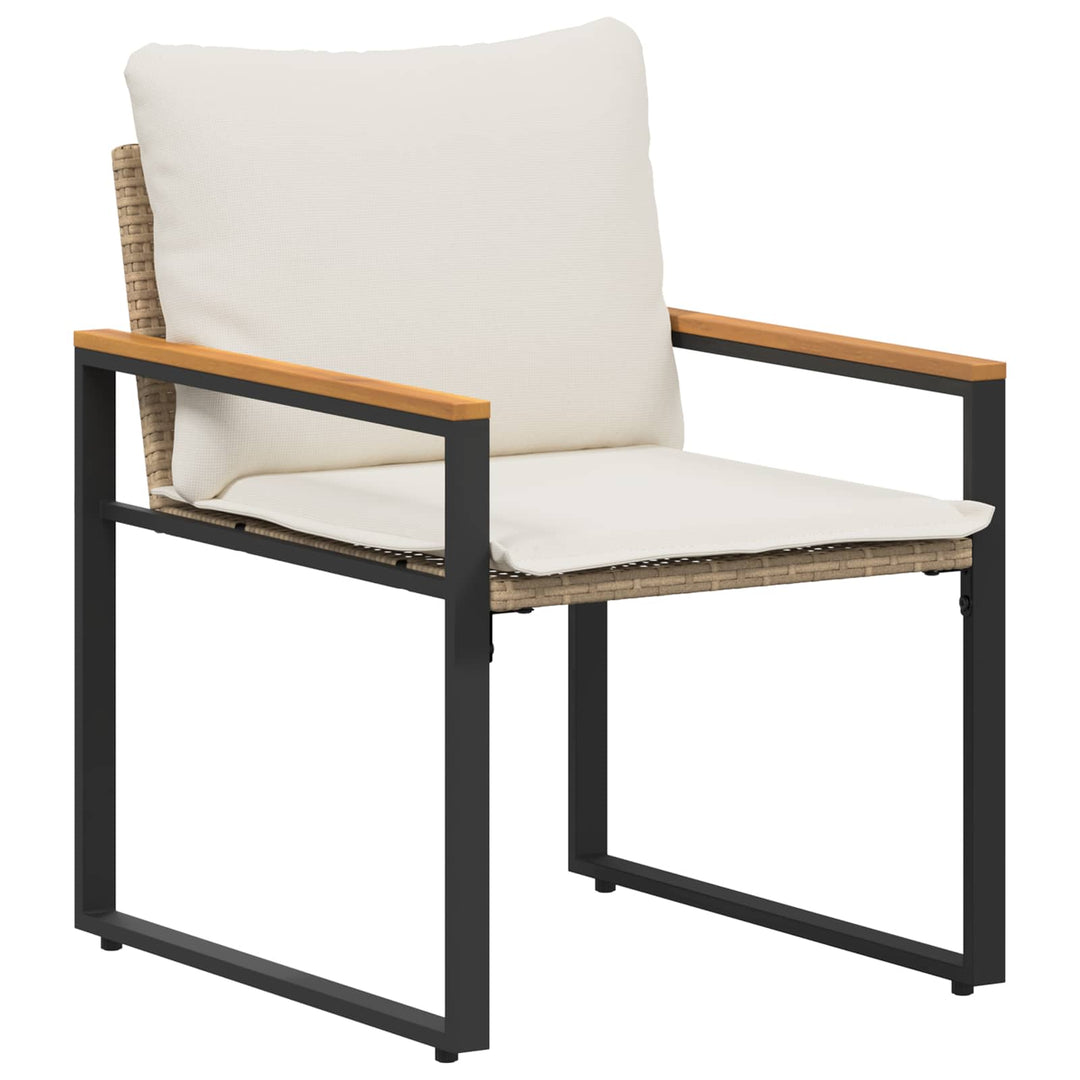 Møbel sæt 3 stk. Beige og cremehvid Rattan