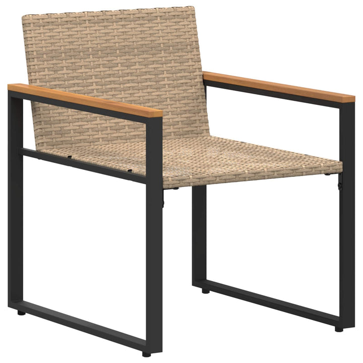 Møbel sæt 3 stk. Beige og cremehvid Rattan