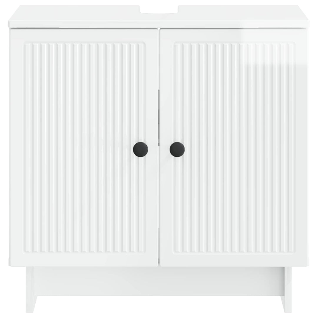 Badeværelsesskabsunder EDE Hvid højglans 59,5 x 31,5 x 59 cm