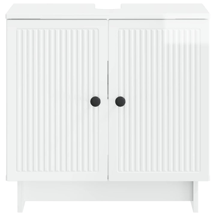 Badeværelsesskabsunder EDE Hvid højglans 59,5 x 31,5 x 59 cm