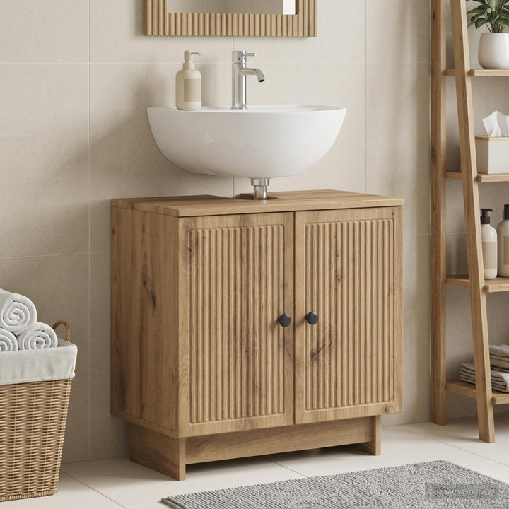 Badeværelsesskabsunder EDE Artisan-eg 59,5 x 31,5 x 59 cm