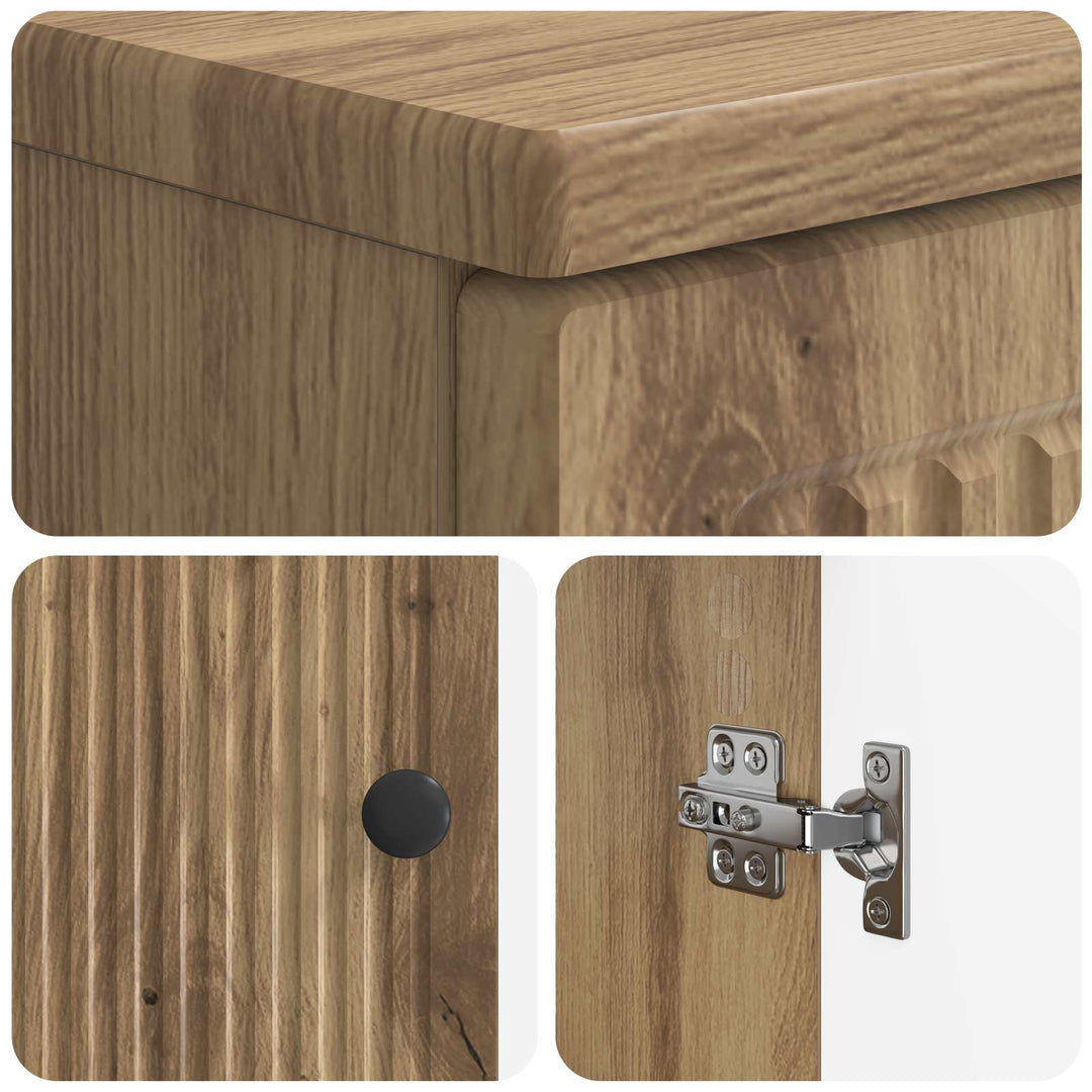 Badeværelsesskabsunder EDE Artisan-eg 59,5 x 31,5 x 59 cm