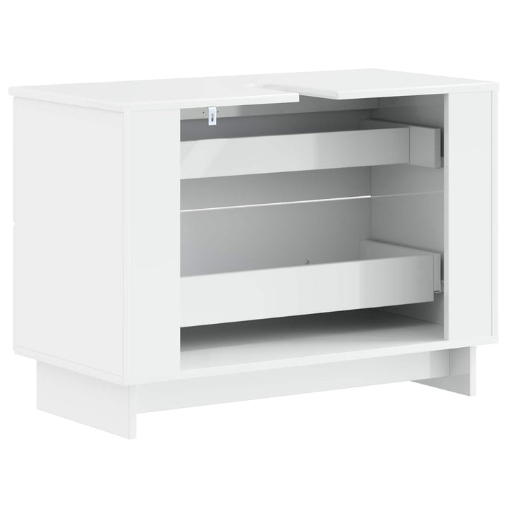 Badeværelsesskabsunder EDE Hvid højglans 82 x 41 x 59 cm
