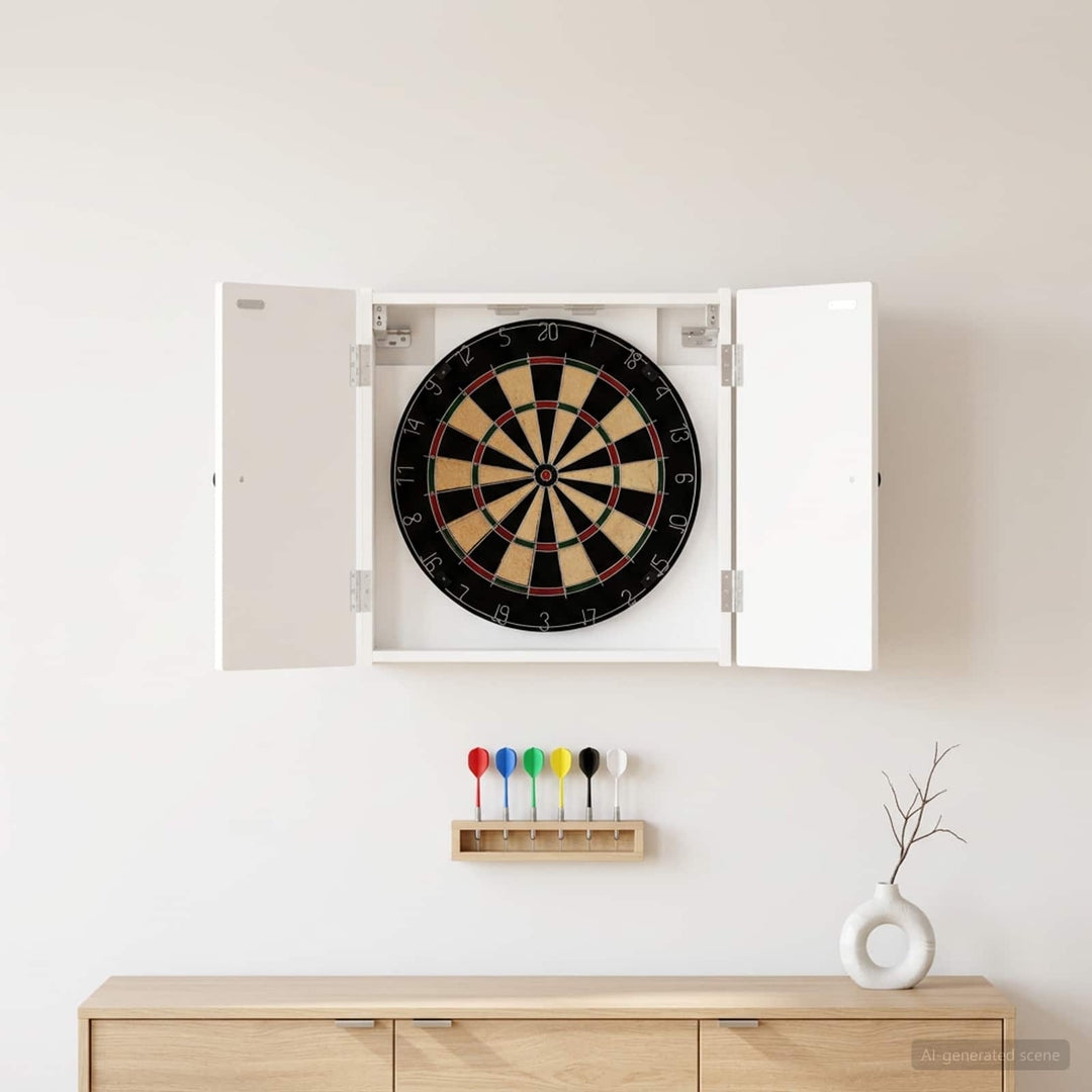 Dartboard Skab BREDA Hvid 52,5 x 10,5 x 53,5 cm Konstrueret træ