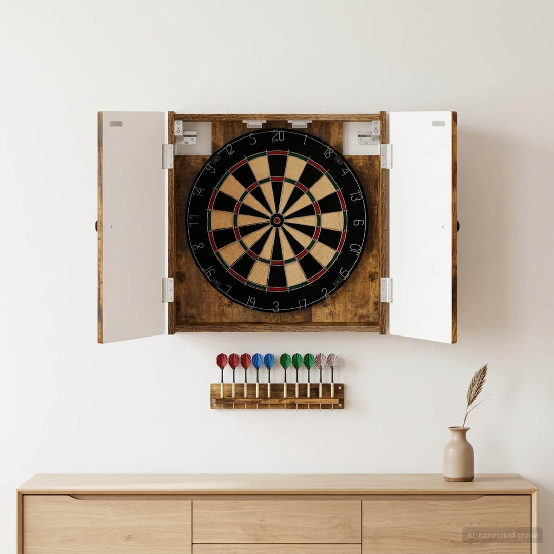 Dartboard Skab BREDA Røget eg 52,5 x 10,5 x 53,5 cm