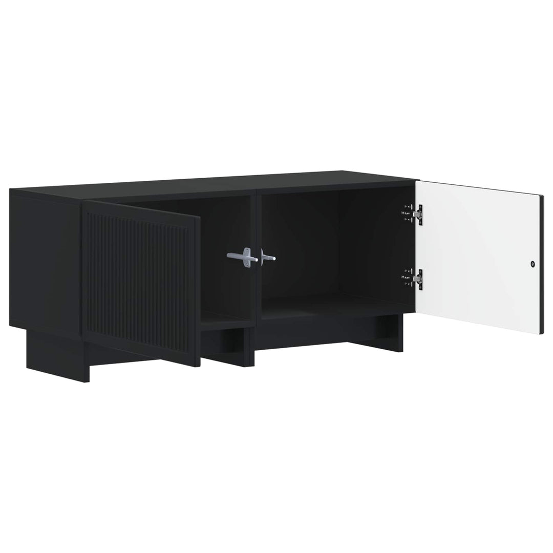 TV-skab Sort Konstrueret træ