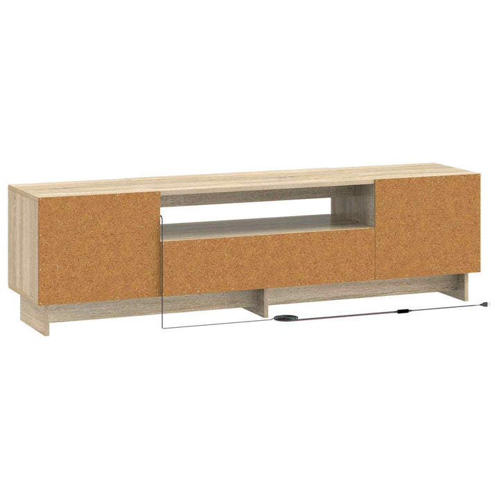 LED TV-skab Sonoma-eg Konstrueret træ