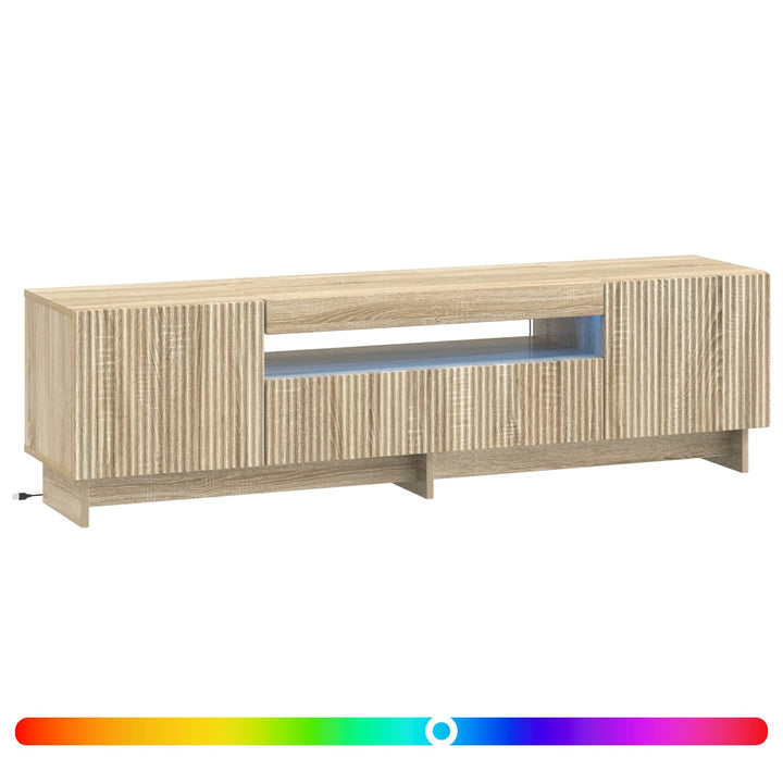 LED TV-skab Sonoma-eg Konstrueret træ