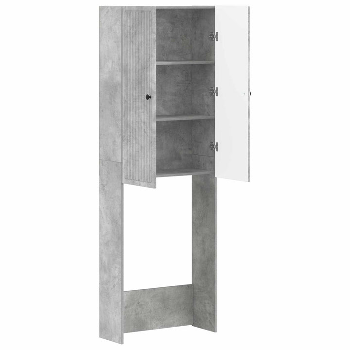Toilet Skab EDE Betongrå 66 x 25,5 x 190 cm Konstrueret træ