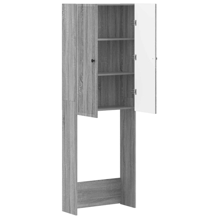 Toilet Skab EDE Grå Sonoma 66 x 25,5 x 190 cm Konstrueret træ