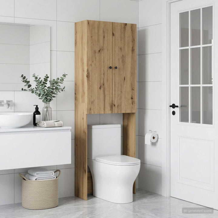 Toilet Skab EDE Artisan-eg 66 x 25,5 x 190 cm Konstrueret træ