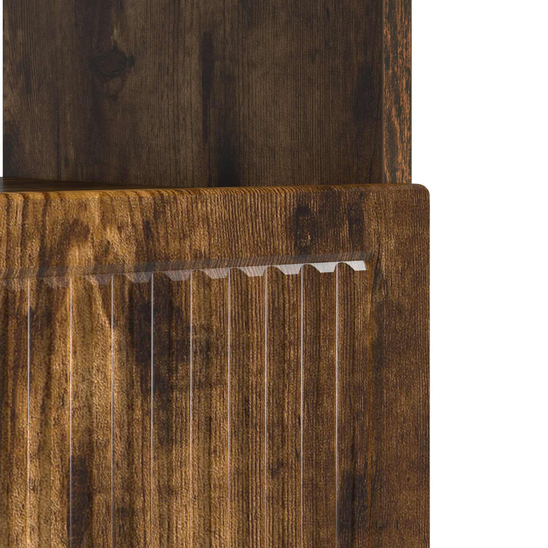 LED TV-skab Røget eg Konstrueret træ