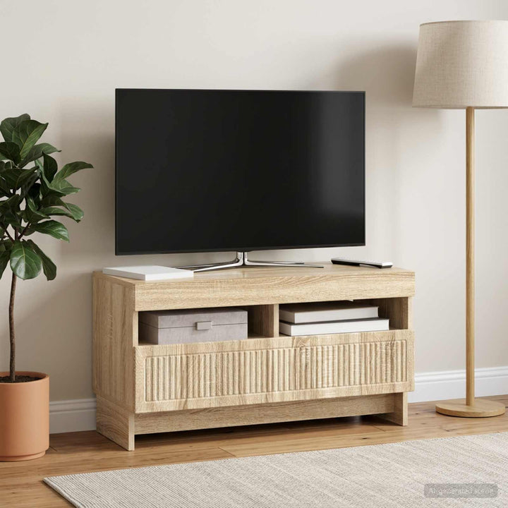LED TV-skab Sonoma-eg Konstrueret træ