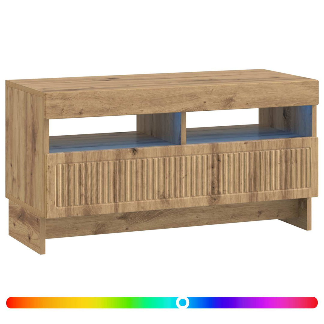 LED TV-skab Artisan-eg Konstrueret træ