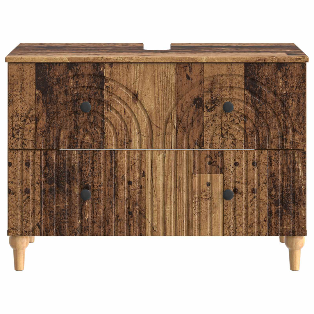 Badeværelsesskabsunder ALKMAAR Gammelt træ 82 x 41 x 59 cm
