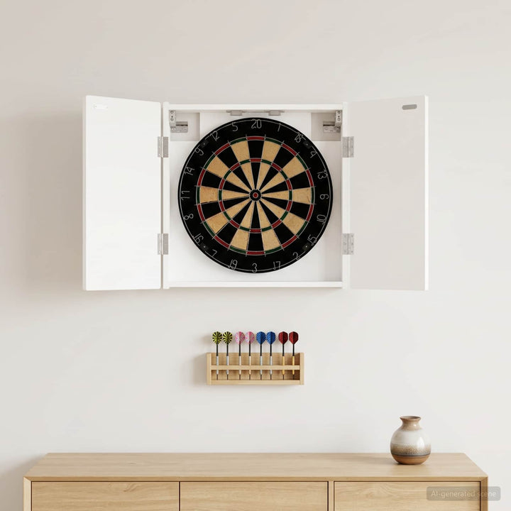 Dartboard Skab DELFT Hvid 52,5 x 10,5 x 53,5 cm Konstrueret træ
