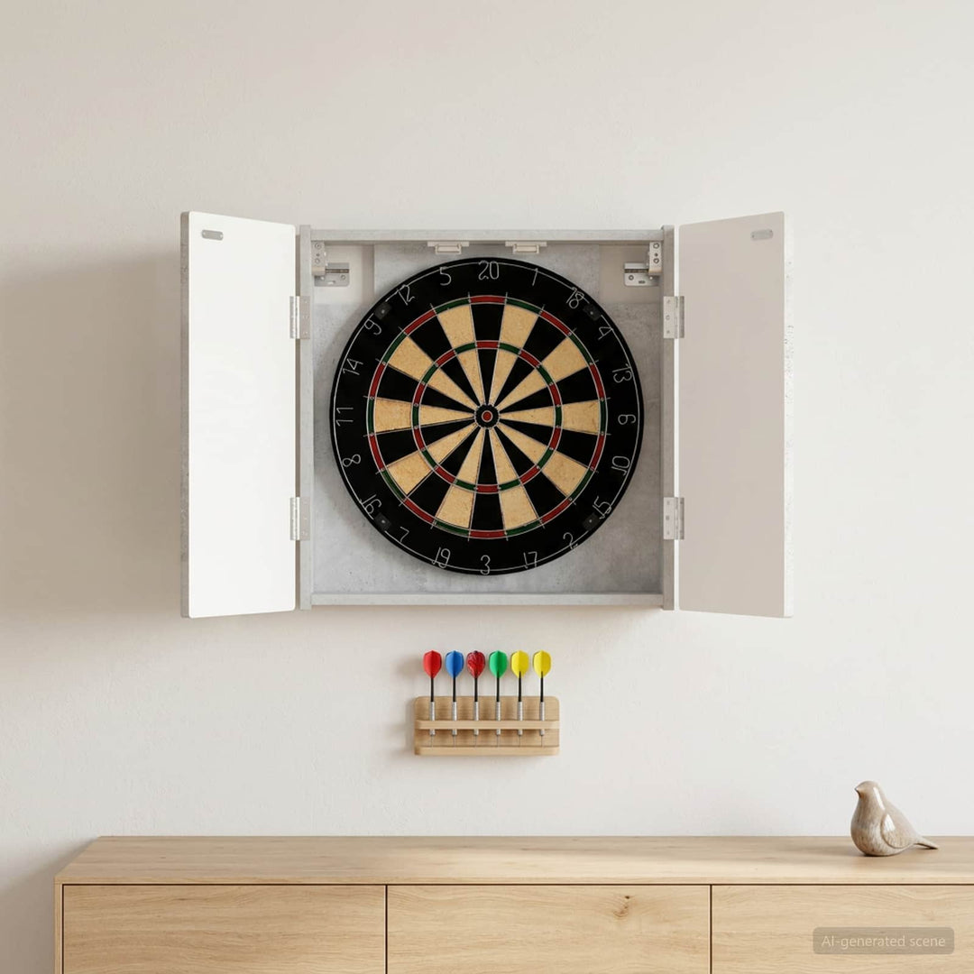 Dartboard Skab ALKMAAR Betongrå 52,5 x 10,5 x 53,5 cm