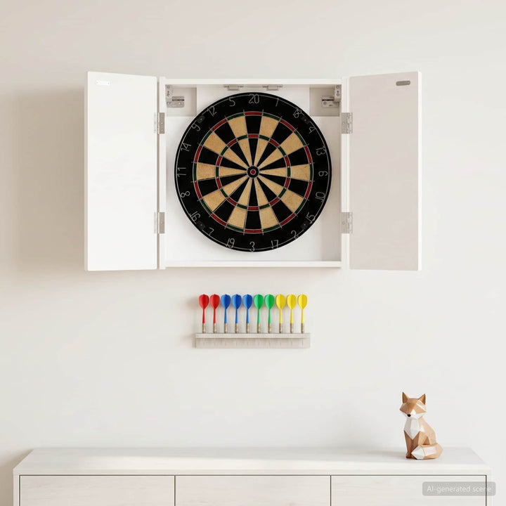 Dartboard Skab ALKMAAR Hvid højglans 52,5 x 10,5 x 53,5 cm