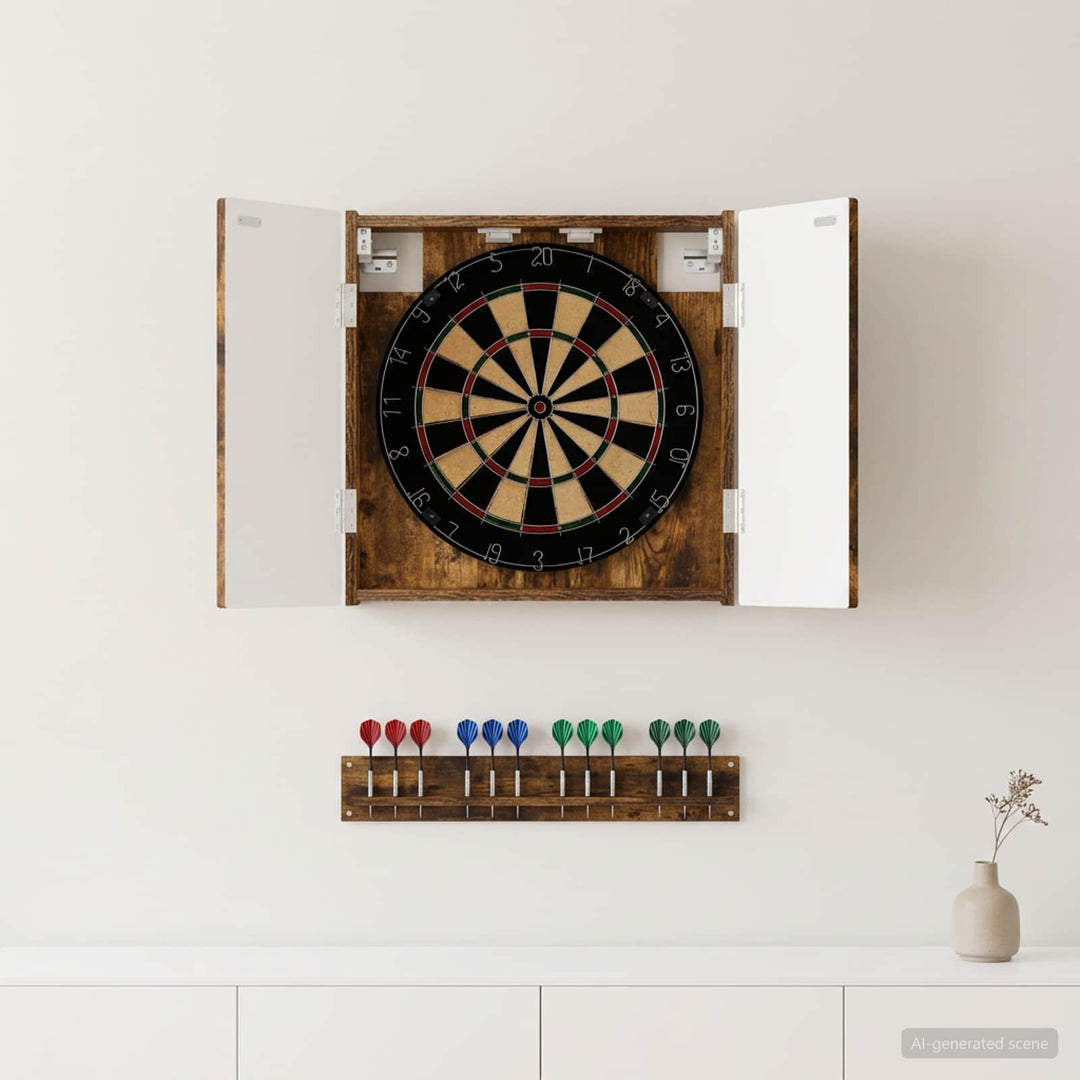 Dartboard Skab ARNHEM Røget eg 52,5 x 10,5 x 53,5 cm