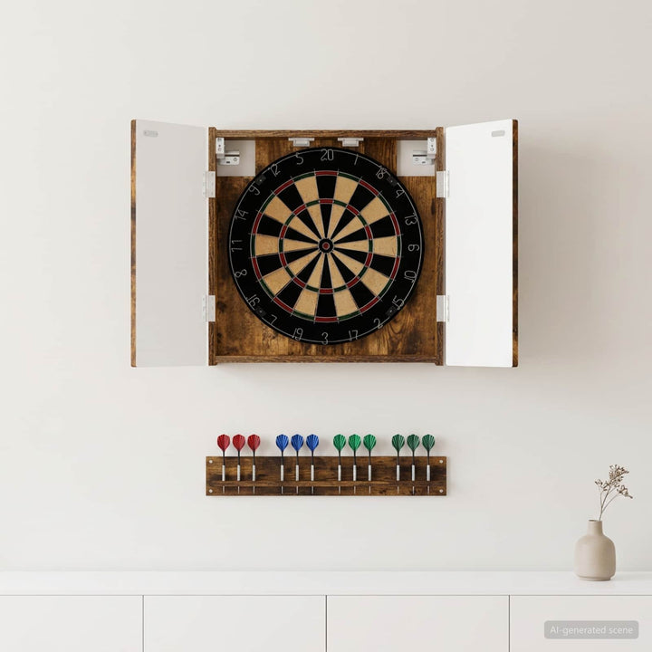 Dartboard Skab DELFT Røget eg 52,5 x 10,5 x 53,5 cm