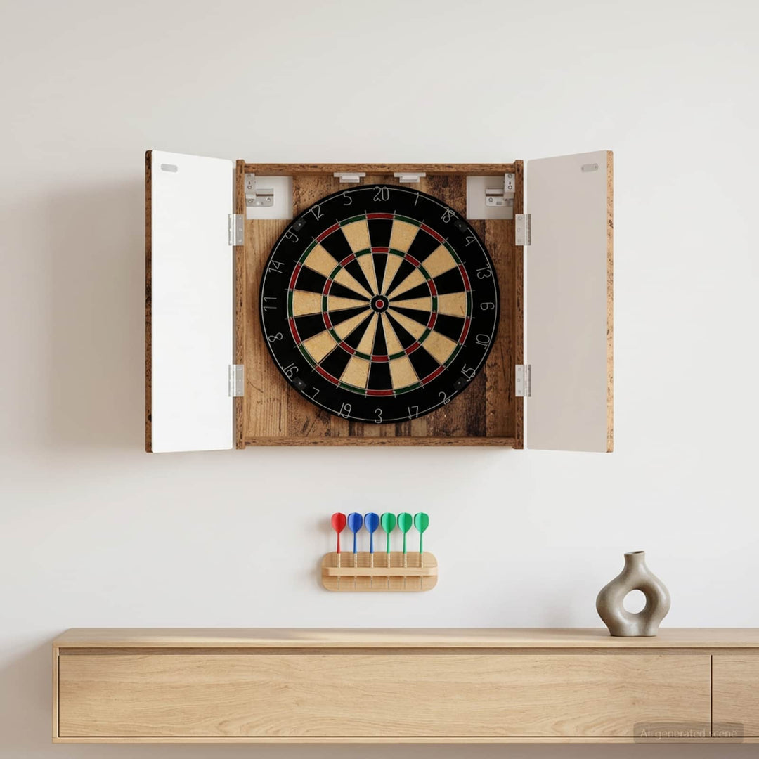Dartboard Skab DELFT Gammelt træ 52,5 x 10,5 x 53,5 cm