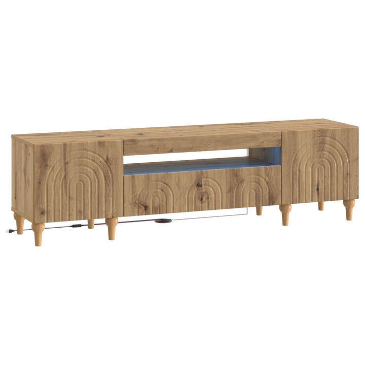 LED TV-skab ALKMAAR 153 x 35 x 43 cm Artisan-eg Konstrueret træ