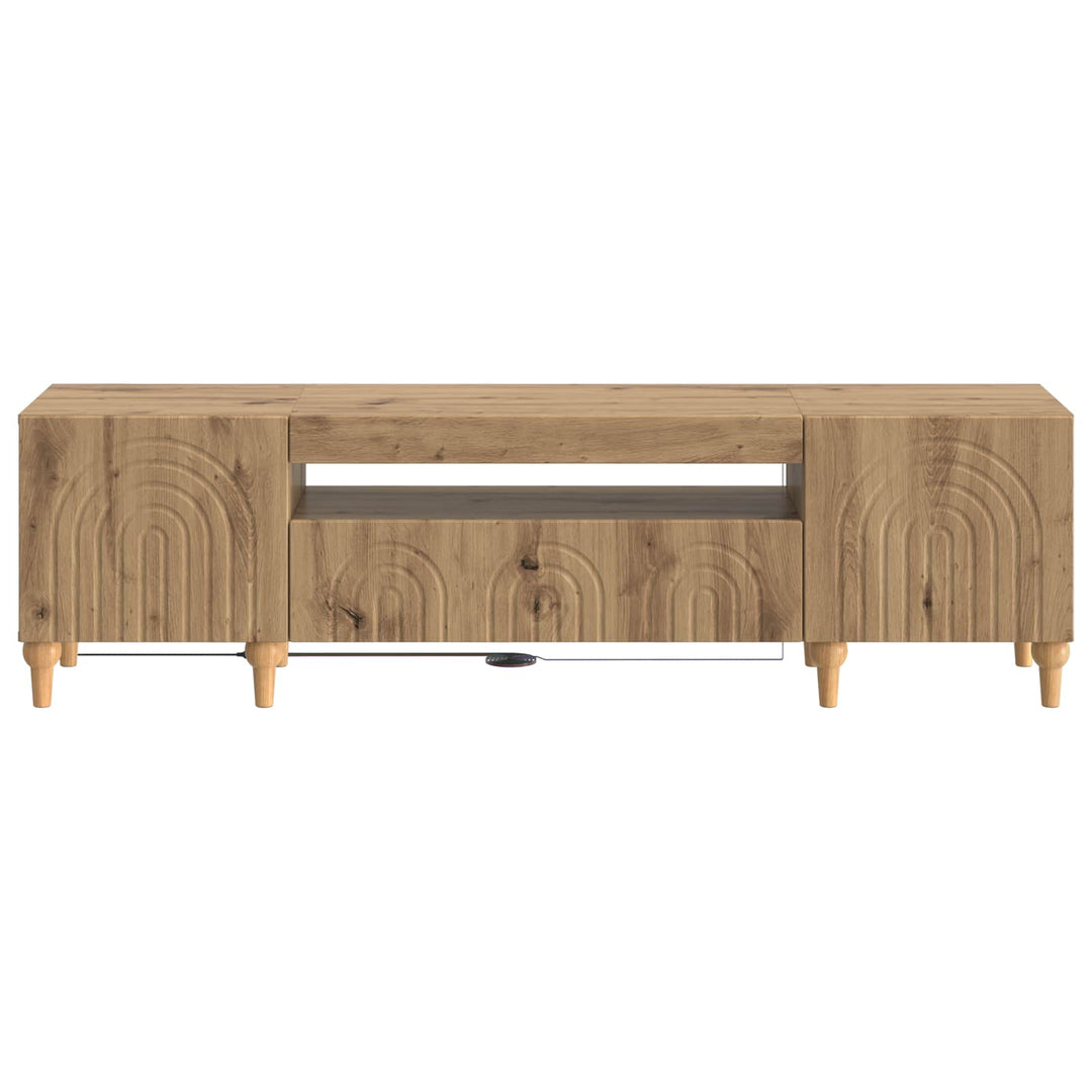 LED TV-skab Artisan-eg Konstrueret træ