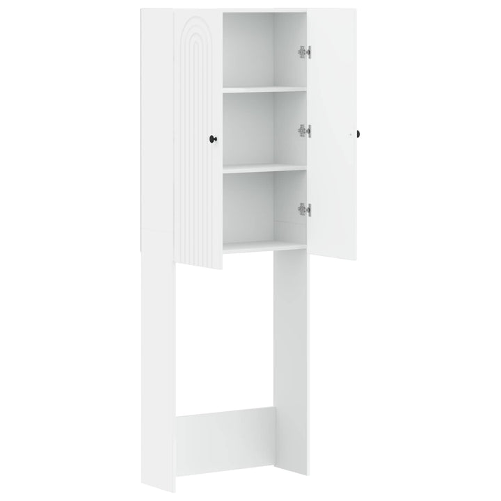 Toilet Skab ALKMAAR Hvid 66 x 25,5 x 190 cm Konstrueret træ